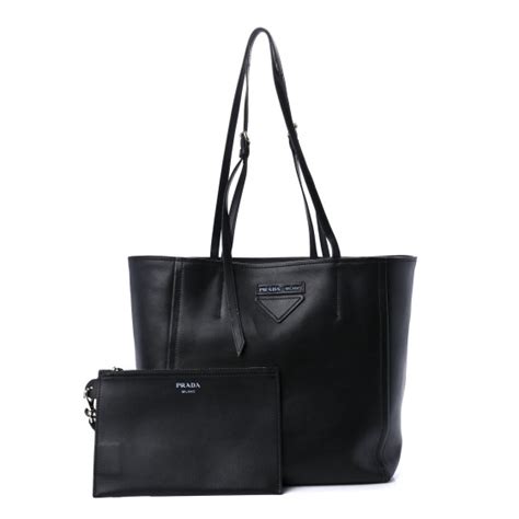 prada small grace luxe light tote|PRADA Grace Lux Light Small Ouverture Tote Black White .